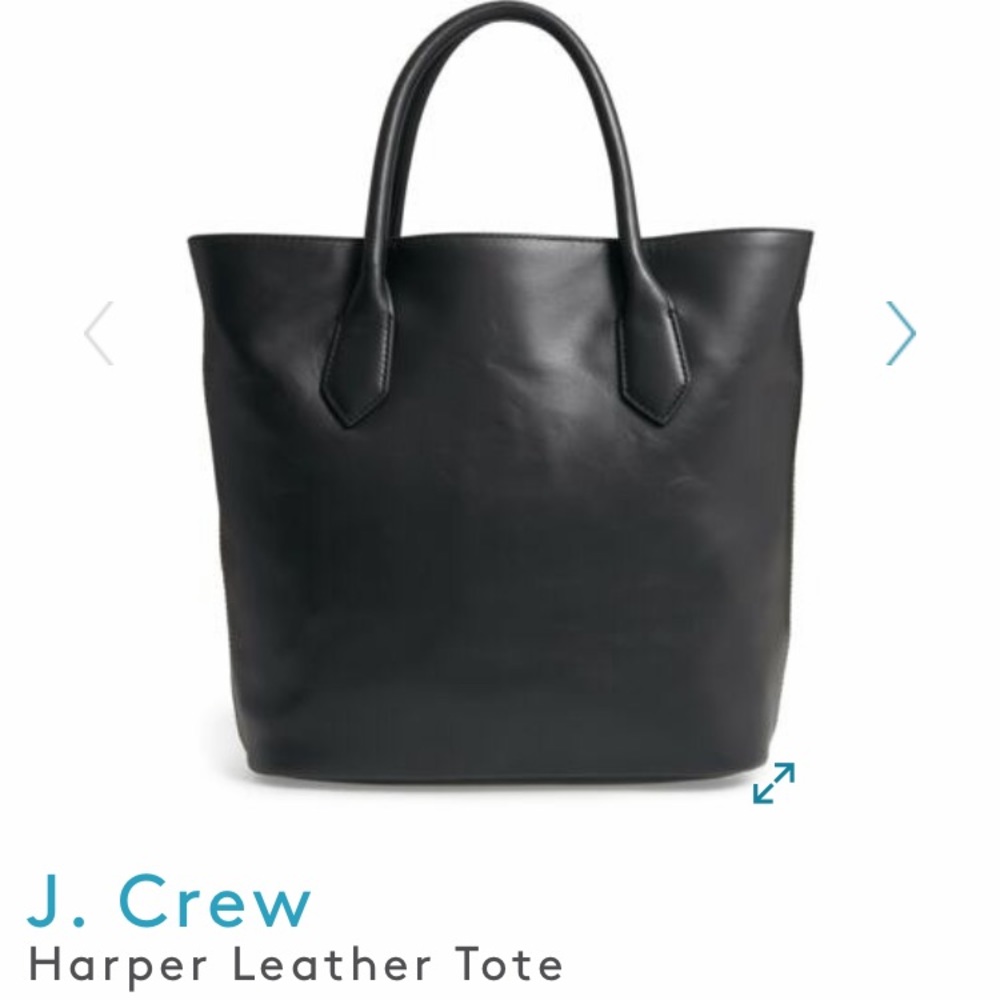 J Crew Harper Leather Tote